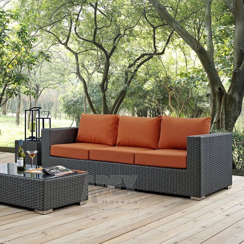 Factory Wholesale Outdoor Furniture Set Rattan Sofa Waterproof Comfortable