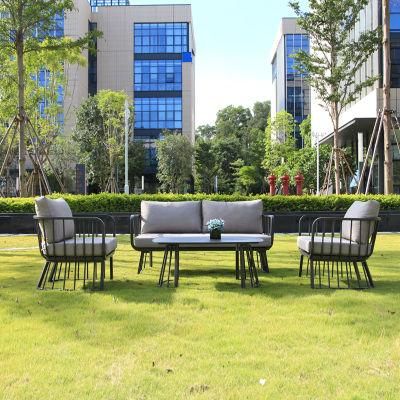 Aluminium Garden Patio Sofa Set Outdoor Wicker Furniture Set