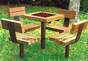 Park Bench, Picnic Table, Cast Iron Feet Wooden Bench, Park Furniture FT-Pb037