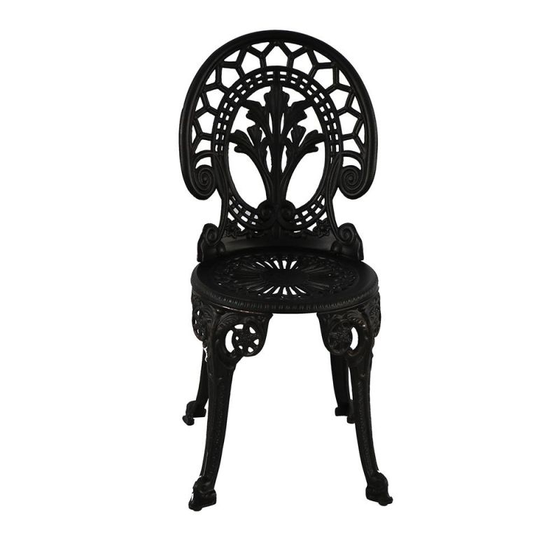 4 Seater Cast Aluminum Patio Table Dining Set Metal Outdoor Furniture Garden Set