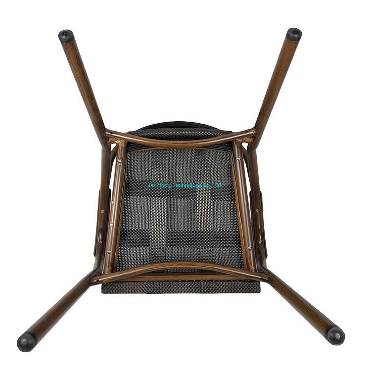 2020 Waterproof Mesh Ventilate Textilene Outdoor Leisure Dining Chair for Restaurant