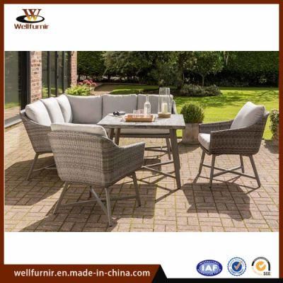 Well Furnir Aluminum Outdoor Furniture Corner Sets (WF-1710104)