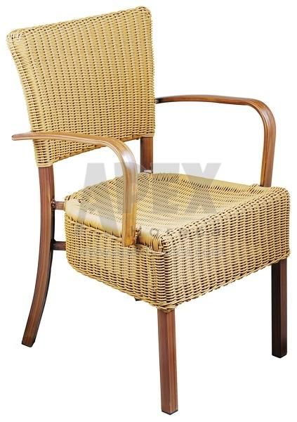 Aluminum Wicker Chair (AS1025AR) Outdoor Furniture Side Chair