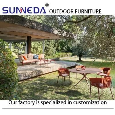 Straight Aluminum White Frame Relaxing Cushions Fashion Style Sofa