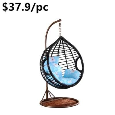 Colorful Newest Design Wicker Patio Balcony Party Hanging Swing Chair