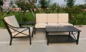 Aluminium Power Coating 4 Pieces Sofa Set Weave Outdoor Furniture