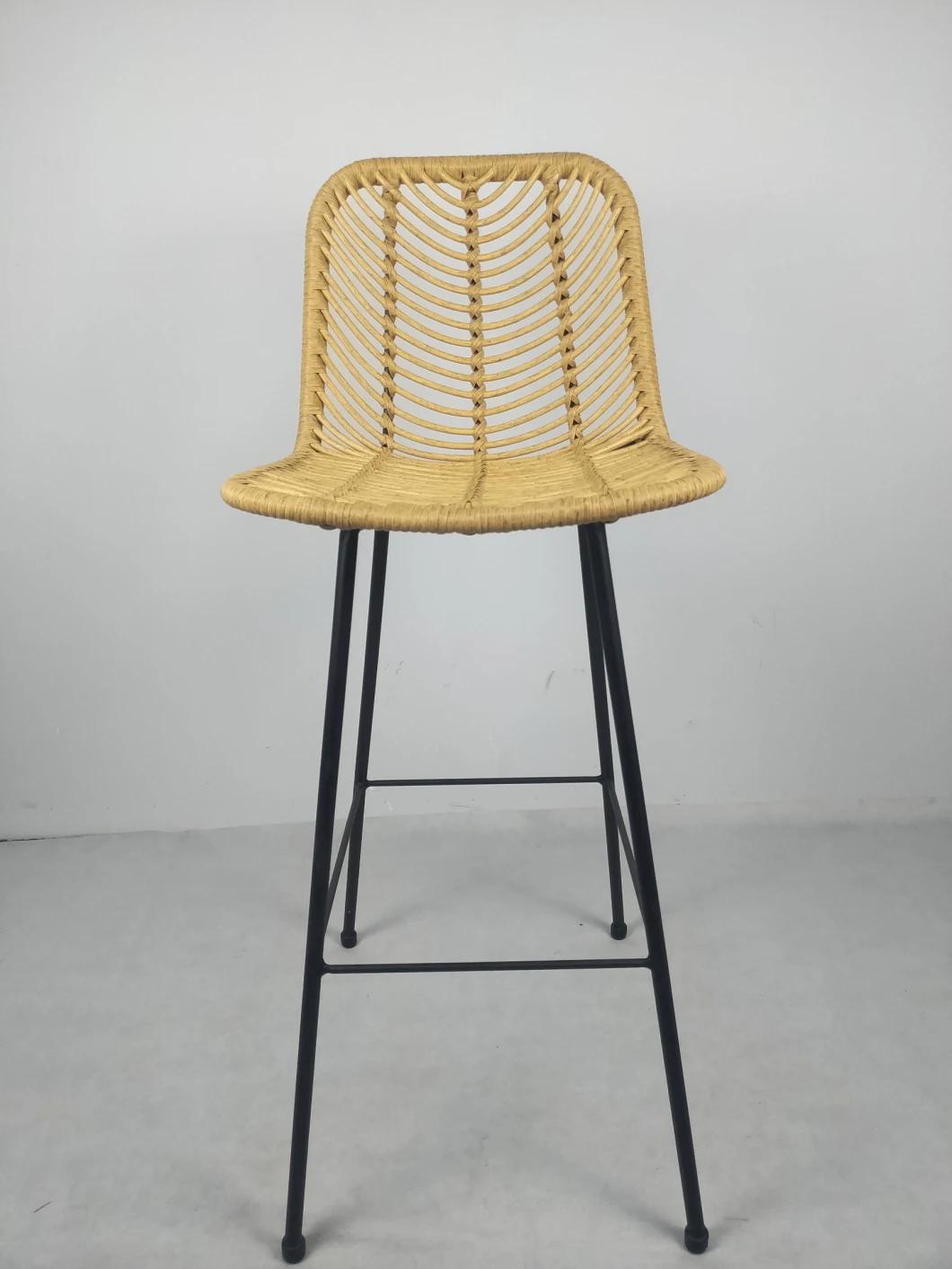 Foshan Supplier High Quality 5 Star Hotel Outdoor Garden Salon Dining High Bar Stool Chair
