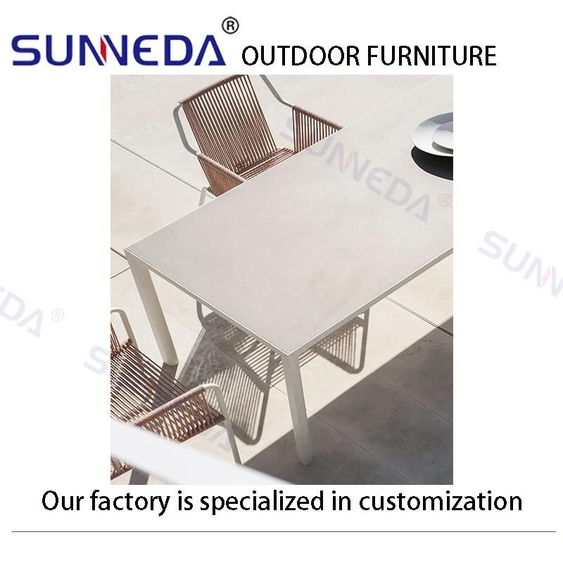 Aluminium Alloy Classic Durable Metal Studio Hotel Garden Furniture Set