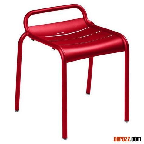 Stackable Outdoor Garden Furniture Stack Aluminum Luxembourg Stool Chair