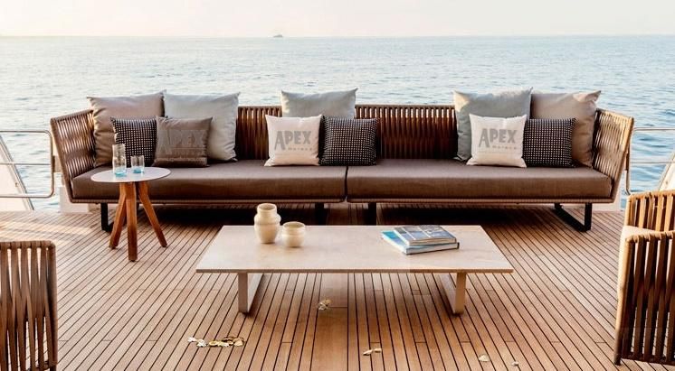 Outdoor Rattan Resort Waterproof Hotel Garden Sectional Sofa