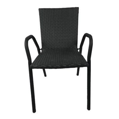 Waterproof Commercial Cafe Dining White Contemporary Modern Outdoor PE Rattan Dining Furniture