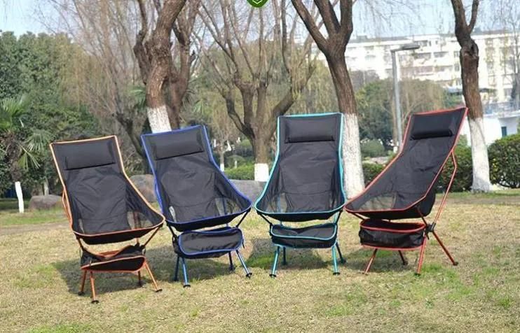 Portable Ultralight Collapsible Moon Leisure Camping Chair with Bag for Outdoor Hiking Travel Picnic BBQ Beach Fishing