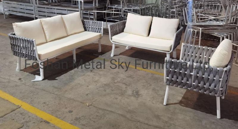 Outdoor Aluminum Garden Hotel Restaurant Villa Patio Courtyard Combination Sofa