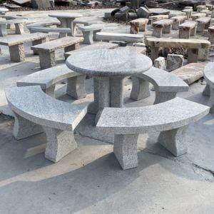 Outdoor Garden Furniture Granite Table and Benches