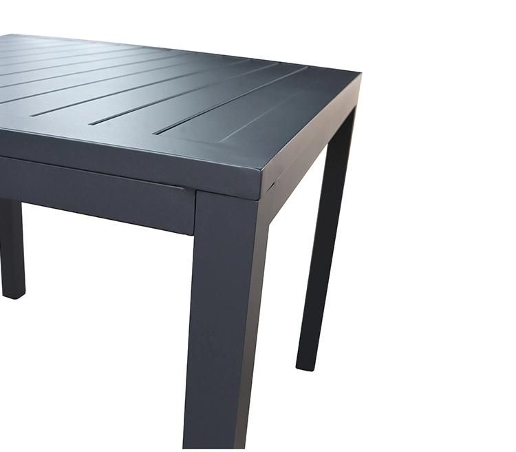 Aluminum High Quality Lowes Patio Set Outdoor Dining Table and Chairs