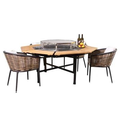 Bar Hotel Foshan Sets Furniture Restaurant Outdoor Backyard Chair Dining Set New