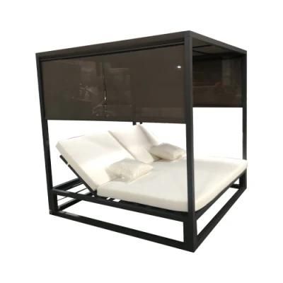 Double Unfolded Darwin Foshan Outdoor Bed Lounge Daybed Pool Chair