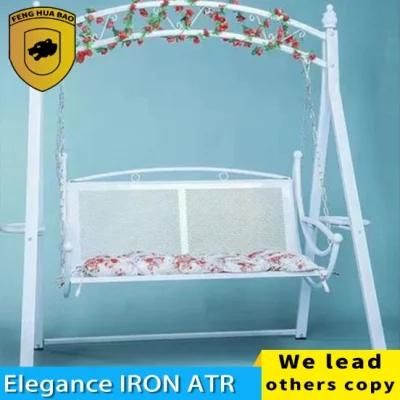 Double Swing Hanging Chair Outdoor Rocking Chair Children&prime;s Indoor Household Iron Metal Support Swing Chair Balcony Swing