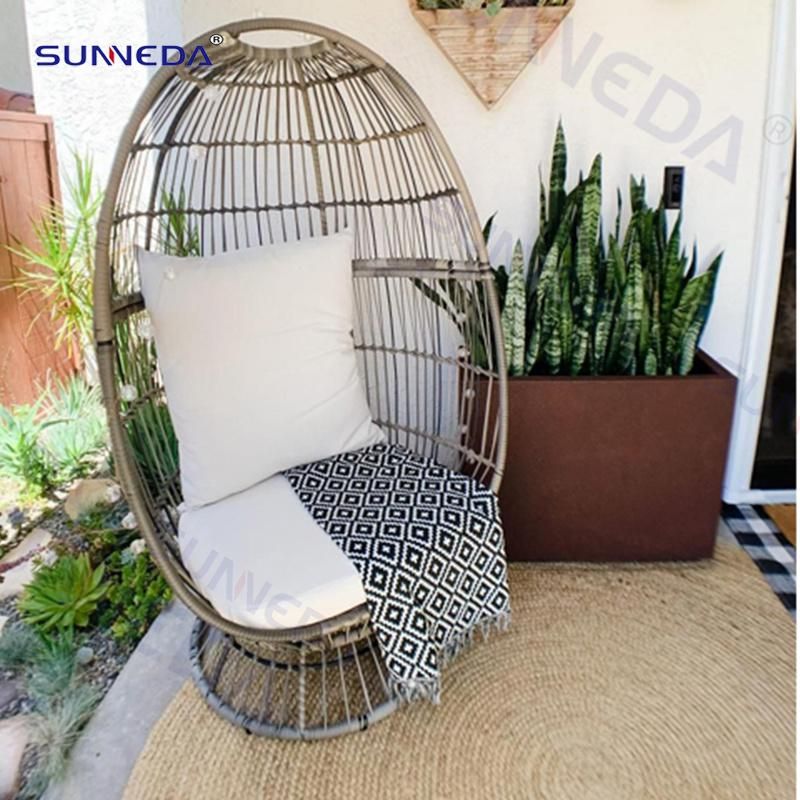Patio Garden Swing Chair Outdoor Furniture Hanging with Aluminum Frame