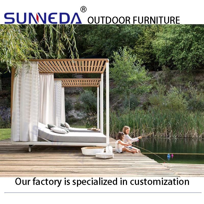 Artistic Outdoor Patio Resort Aluminum Leisure Comfortable Furniture with Awning