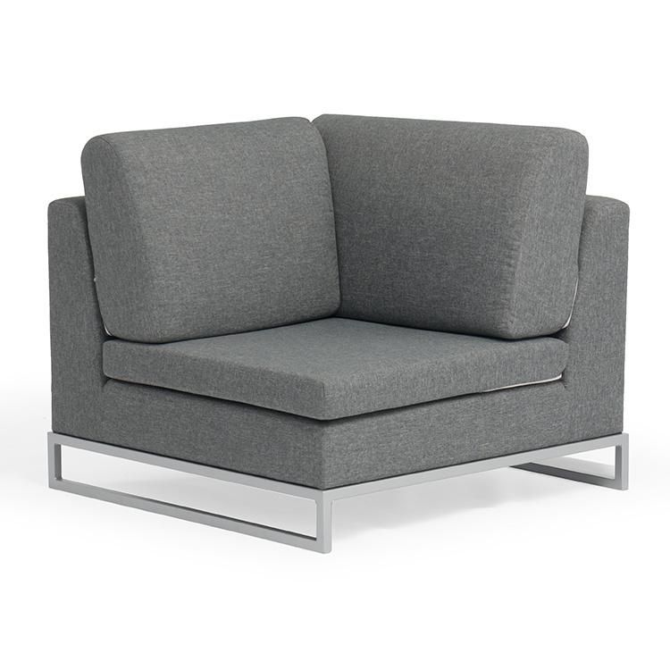 Foshan L Shape Glowing Garden Furniture Sofa Bed for Exterior or Outdoor Use