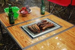 3 Sides Folding BBQ Table