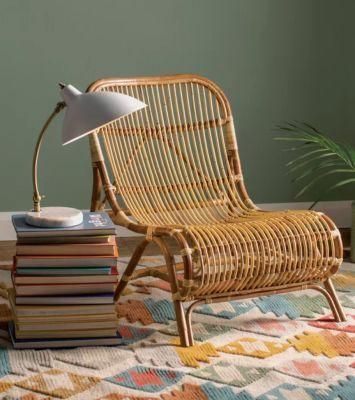 Modern Design Aluminum Frame Leisure Furniture Single Outdoor Garden Rope Woven Lounge Chair