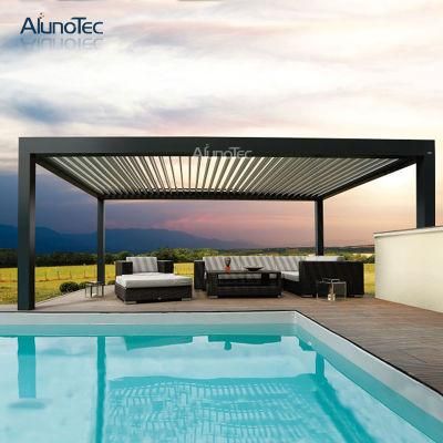 New Style Electric Opening Roof Aluminum Pergola Bioclimatic Gazebo