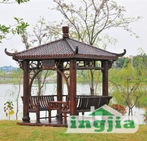 Wooden Classical Antiqued Patio Garden Leisure Outdoor Gazebo (SC-D002B)