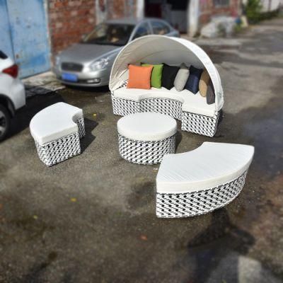 Luxury Modern Garden Furniture Set Comfortable Sun Daybed for Outdoor