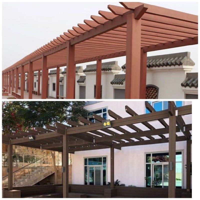 WPC Outdoor Using UV Resistance Wood Plastic Composite Pavilion Cheap Price Hexagon Pergola