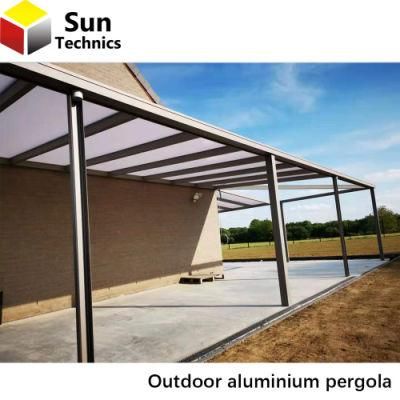 China Factory Black Color Bioclimatique Pergola Aluminum Profiles for Pergola