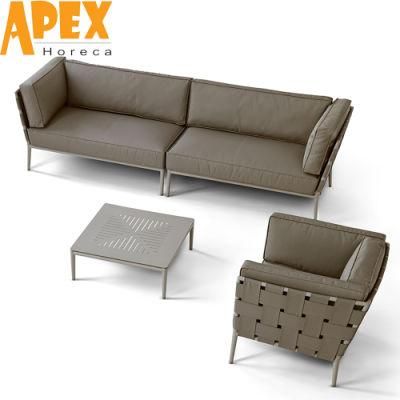 Comfortable Lying Bed Outdoor Waterproof Furniture Set Aluminum Sofa Wholesale