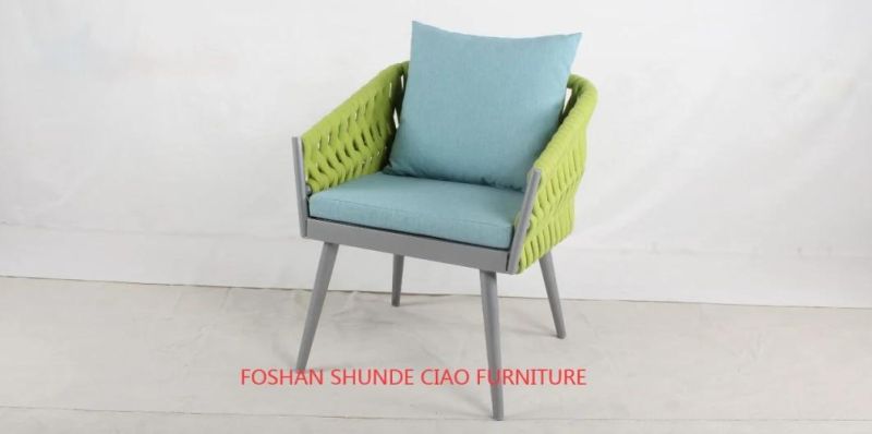 EQ Rope Design Furniture Hotel Project Wholesale Portable Outdoor Chair Rattan Furniture