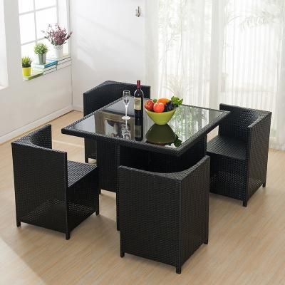Table Chair Outdoor Rattan Chair Combination Courtyard Outdoor Household Storage