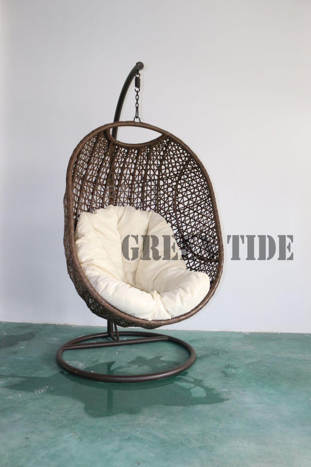 Outdoor Garden Patio Furniture Rattan Hanging Swing Egg Chair