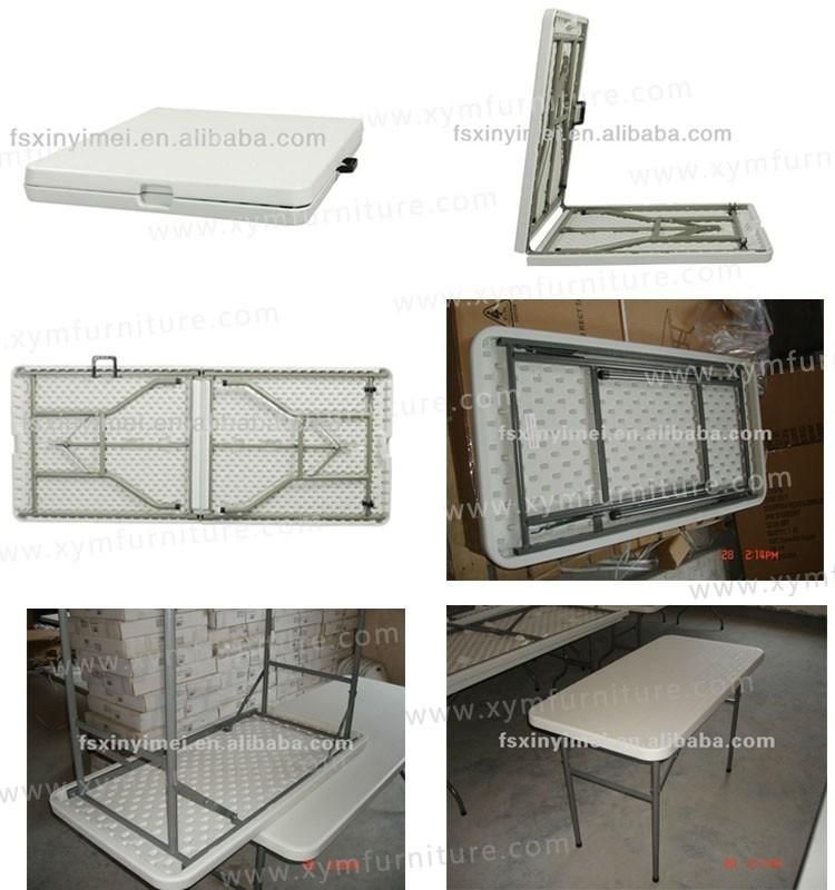 Popular Outdoor Plastic Folding Rectangular HDPE Table