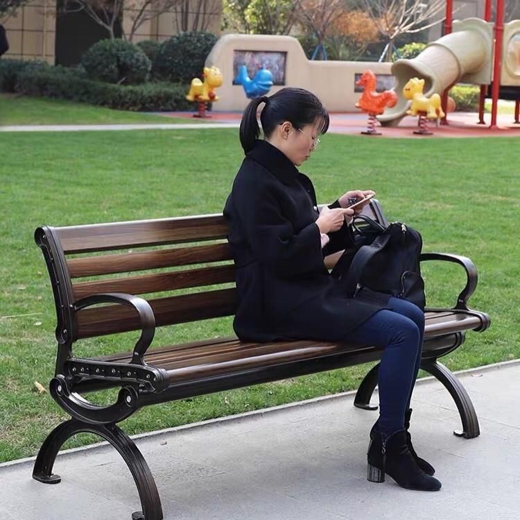Wholesale Plastic Wood Styled Chairs Outdoor Furniture Relax Garden Chair
