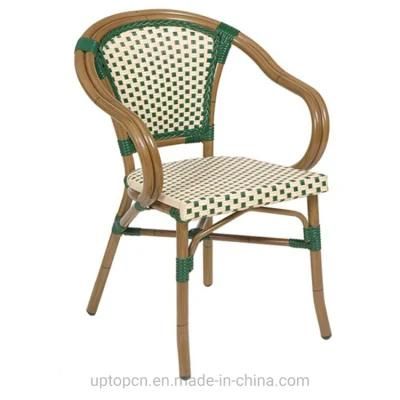 (SP-OC430) Outdoor Furniture French Bistro Rattan Chairs with Arms