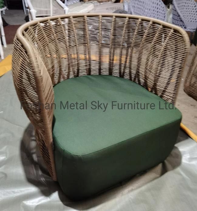 Outdoor Aluminum Garden Hotel Restaurant Villa Patio Wicker Rattan Sofa