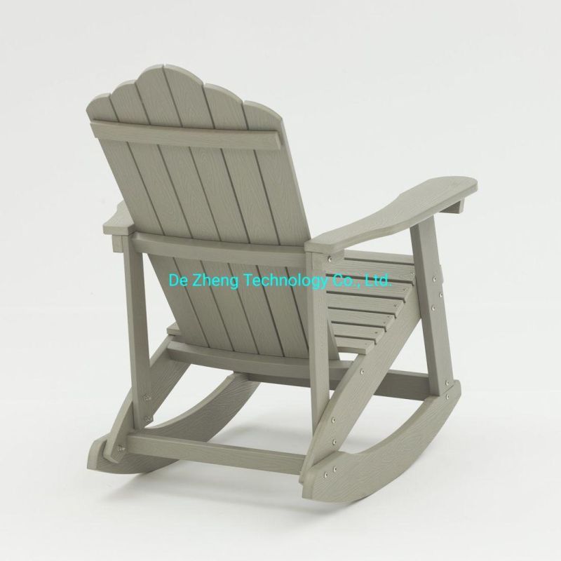 High Quality Beach Plastic Wood Balcony Rocking Chair Outdoor Adirondack Rocking Chair