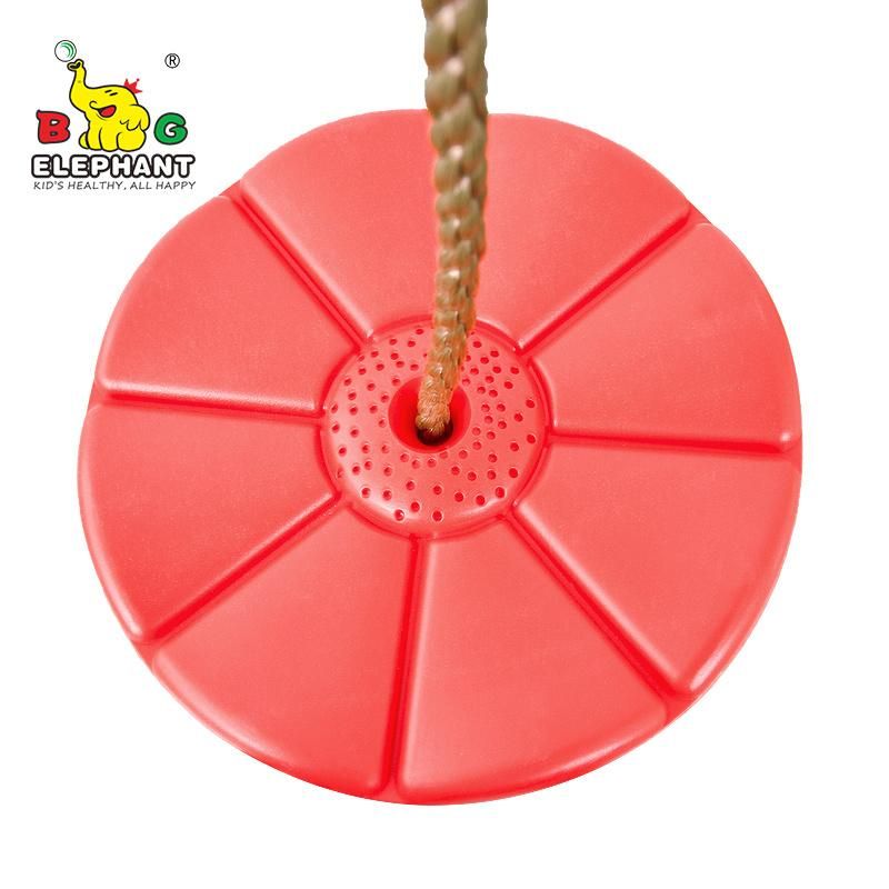 Plastic Round Disc Flower Tree Rope Swing for Kids