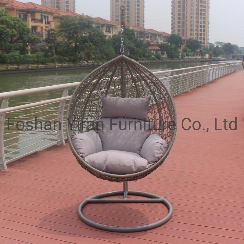 Luxury Design Garden Furniture Indoor Egg Shaped Rattan Swings
