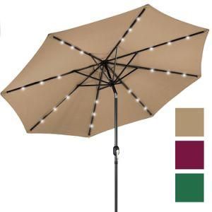 Hot Sale Home Products Outdoor Umbrella LED Light Crank Umbrella