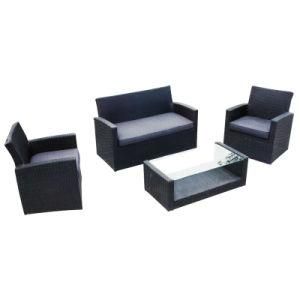 Garden Outdoor Aluminum Rattan Wicker Conversation Furniture Sofa Set