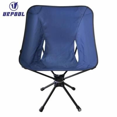 Mini Collapsible Portable Lightweight Camping Chair Folding 360-Degree Swivel for Outdoor Hiking