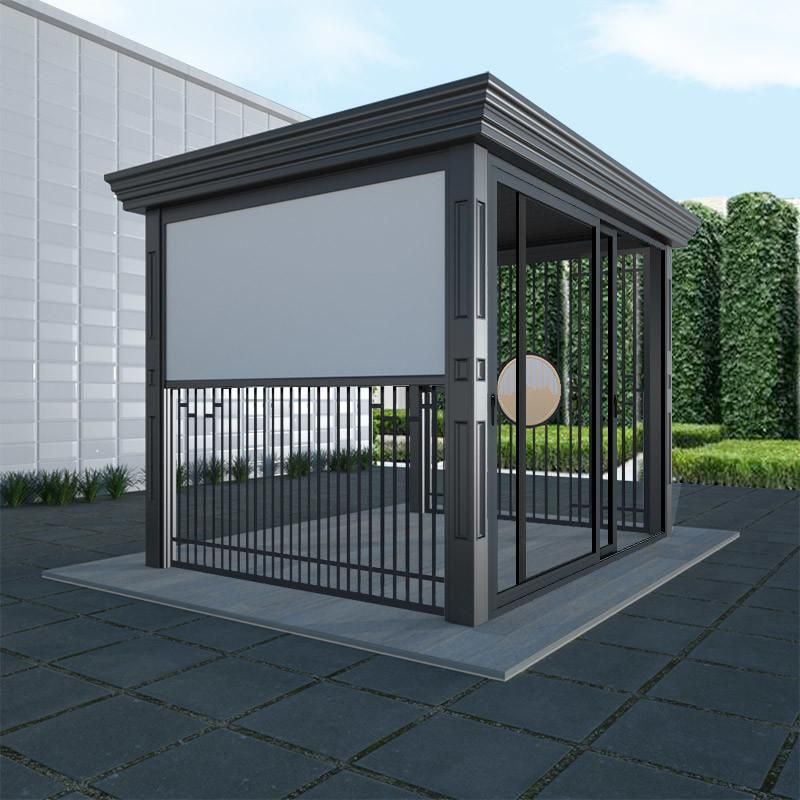 Modern Louvered Roof Shading Gazebos Motorized Retractable Pergola Aluminum Outdoor