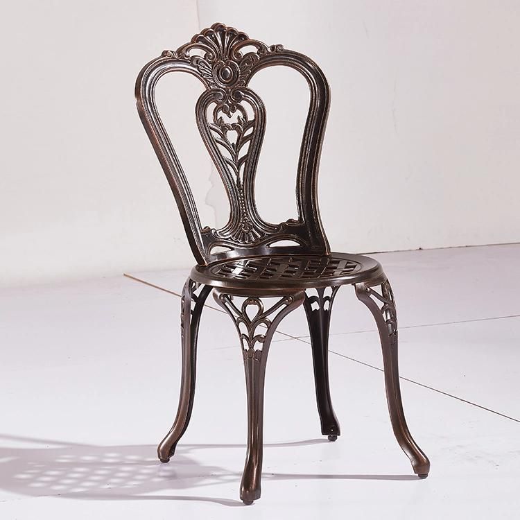 2PCS Practical Wrapped Aluminum Patio Chair Outdoor Furniture for Restaurant