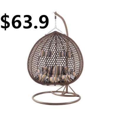 Swivel Hanging Egg Modern Patio Garden Rattan Wicker Swing Chair