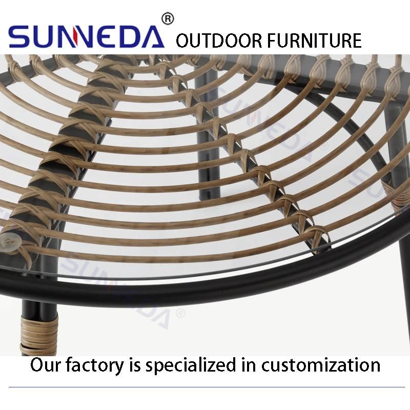 Elegant Straight Aluminum Quiet Easy Package Indoor Outdoor Chair Set